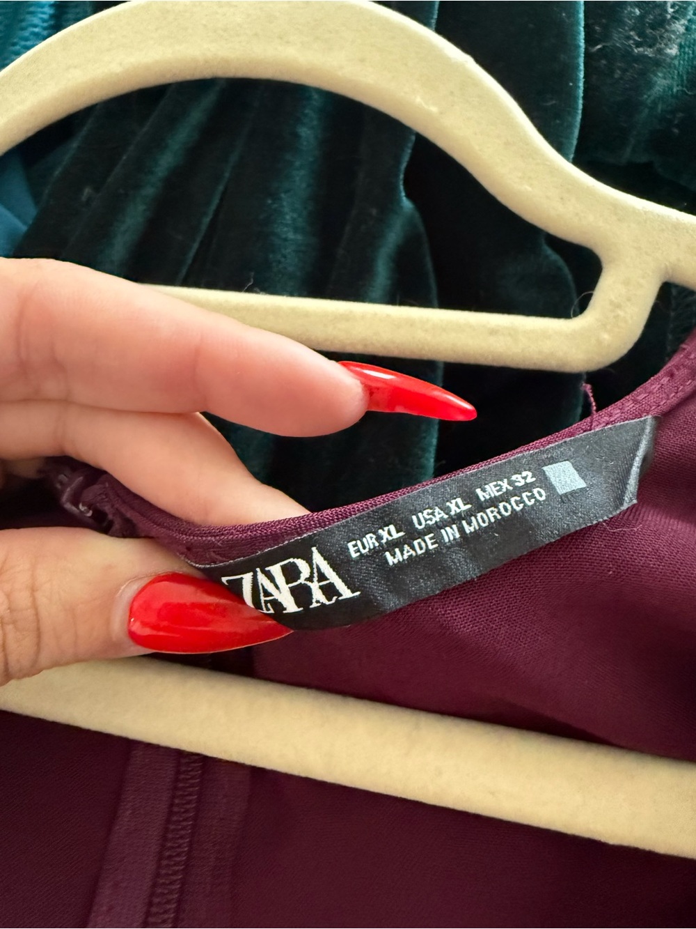 Zara EWomen's Twist-Front Cut-Out Jumpsuit  in Burgundy - Picture 5 of 6